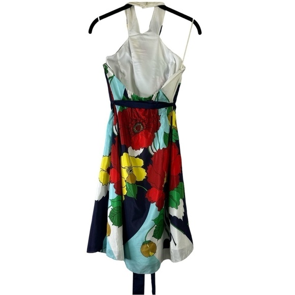 Tibi Silk Tropical Poppy Halter Mini Dress NWT Size: 4 - Picture 7 of 9